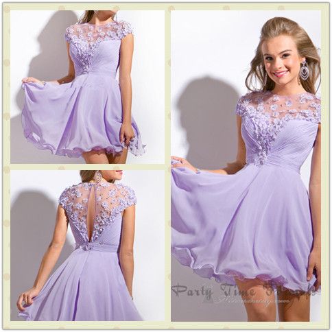 lavender graduation dress