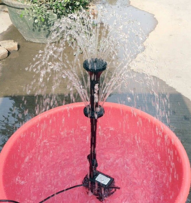 2018 Sprinkler Submersible Mini Pump Water Fountain Pond Aquarium 2018 Sprinkler Submersible Mini Pump Water Fountain Pond Aquarium Rockery Mushroom Nozzle Flower Asd Garden Spray Head From Beautylife