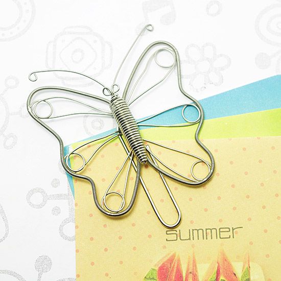 A28 BUTTERFLY BIG PAPER/NOTE CLIP PRACTICAL NOVELTY CREATIVE STAINLESS