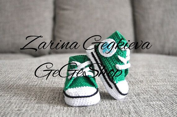 knitted baby converse shoes