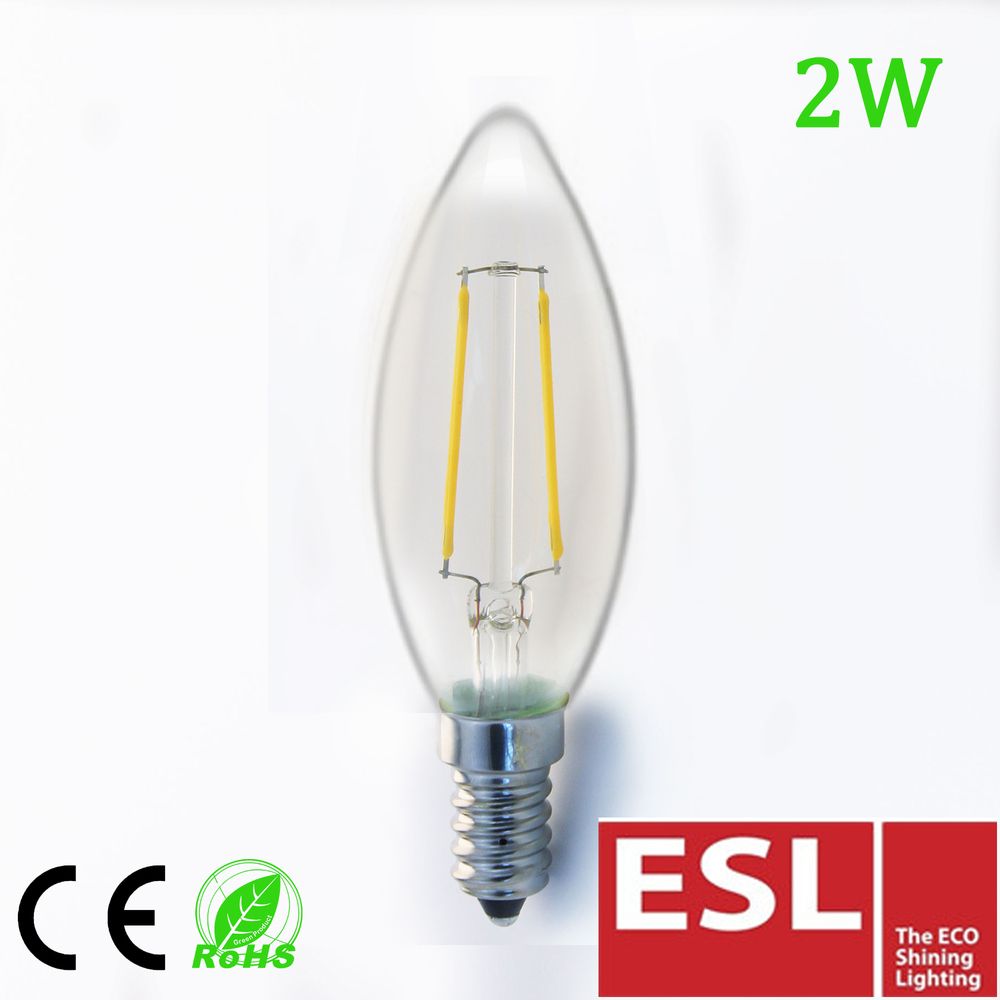 Hight Brightness 2W E14 220V Warm White Light Led Lamp With LED