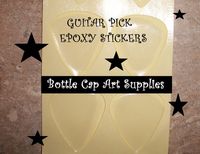 Wholesale Customize size Resin Adhesive Stickers D clear epoxy sticker for guita pick