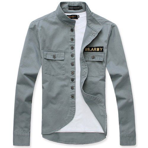 Fashion Tide Mens Jacket Casual Coat Military Style Male Clothes