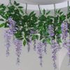 2014 Hot Sale Silk Flower Artificial Flower Wisteria Vine Rattan For Valentine's Day Home Garden Hotel Wedding Decoration