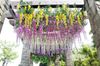 2014 vente chaude soie fleur artificielle Wisteria vigne rotin pour la Saint-Valentin maison jardin hôtel décoration de mariage