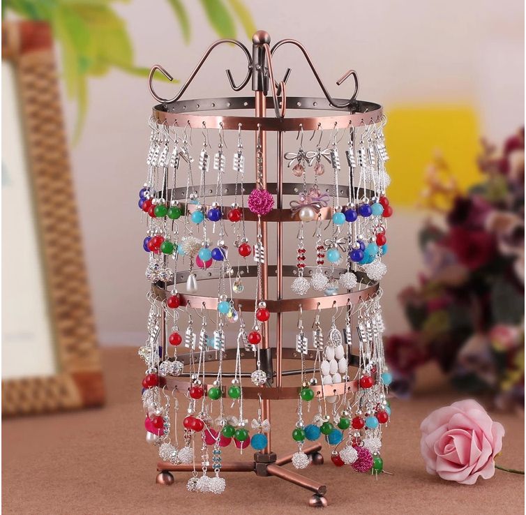 High Quality Multicolor Metal Store Round Jewelry Display Stand With