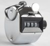 Chrome Hand Tally Teller 4-cijferige nummer Clicker Golf KD1