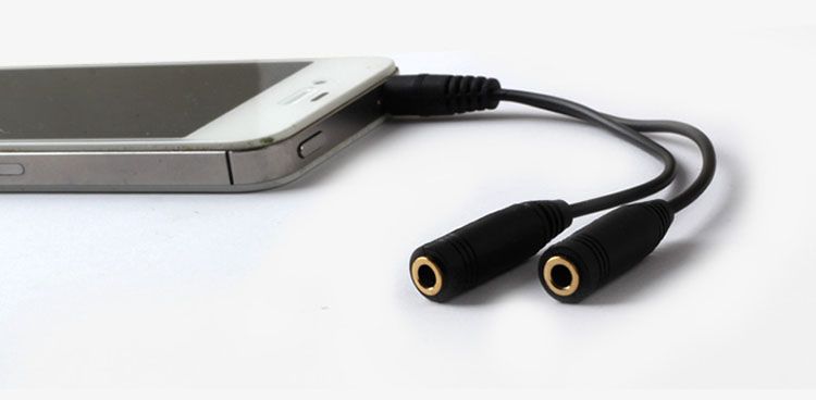 / 3.5mm un mâle à deux femelle câble de conversion audio