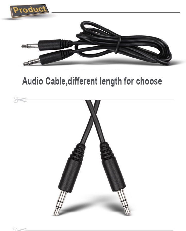 moins cher noir 50 cm 70 cm 100 cm 3.5mm mâle à mâle câble adaptateur Audio 3.5mm pour téléphone portable Mp3/4