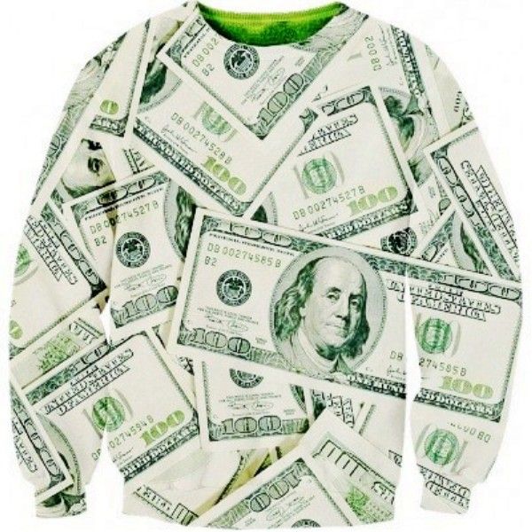 [YNM] 2014 nuove donne uomini benjamins / Hong Kong dollari doppia stampa Pullover 3D Felpe con cappuccio Felpe Galaxy s Top