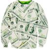 [YNM] 2014 Nieuwe Vrouwen Mannen Benjamins / Hong Kong Dollars Dubbele Print Pullovers 3D Hoodies Sweatshirts Galaxy S Tops