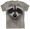 M / L / XL / XXL (YNM) 2014 Fábrica de moda quente mulheres homens Dos Desenhos Animados RACCOON FACE impressão engraçado 3d t-shirt espaço Galaxy camisetas tops tees