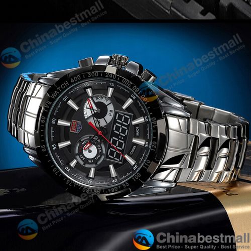 TVG Sports City Hunter Led Pointer Quartz Wristwatch Men Fashion 30AM Waterproof Dual Time man Military Watches with Luminous