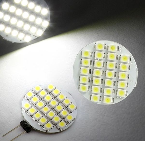 

DC 12 В Чистый Белый Теплый Белый G4 24 LED 3528 SMD Spot Крытый Автомобиль Грузовик RV LandscapE Ligh