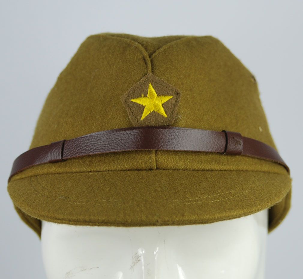 2019 WWII WW2 JAPANESE ARMY IJA OFFICER FIELD COMBAT BEIGE WOOL HAT MEN MILITARY CAP L 33079 ...