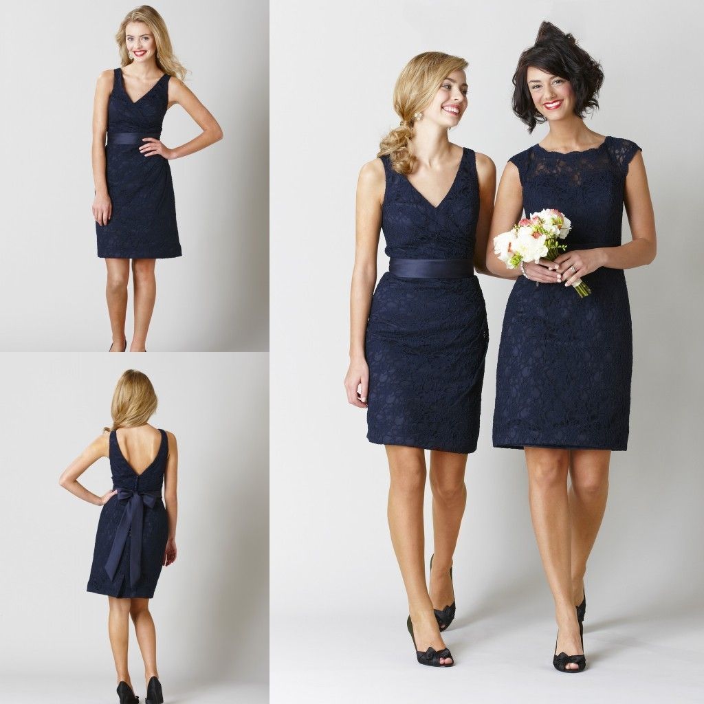 navy pencil dress for wedding