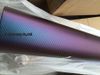 Blue a Purple 3D Chameleon Carber Fiber Vinyl Fratping Film com bolha grátis para adesivos de carro FedEx Frete grátis Tamanho: 1,52*30m/roll