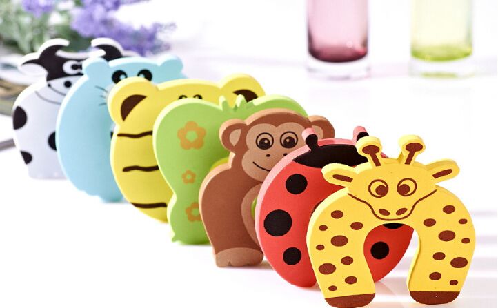 New Care Child kids Baby Animal Cartoon Jammers Stop Porta fermaporta serratura Safety Guard Finger 7 stili