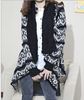 2015 Vinterutveckling Jacquard Knit Stale Cardigan Knitting Coat Lady Coat Cape Poncho Sjal Wraps tröja # 3613