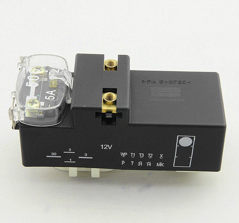 NEW Relay Radiator Fan Castor With 2 Capacitors For VW PASSAT GOLF