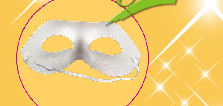 Vit halvansiktsmask Halloween blankt papper Zorro Mask DIY Hip-Hop mask Handmålade masker streetdans 10st