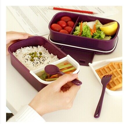 tier bento lunch japanese colors microwave sushi lunchbox tableware container kitchen box accessories freeshipping