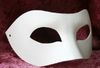 Demi-masque blanc Halloween papier vierge Masque Zorro DIY Masque Hip-Hop Masques peints à la main danse de rue Cadeaux de Noël 120pcs / lot