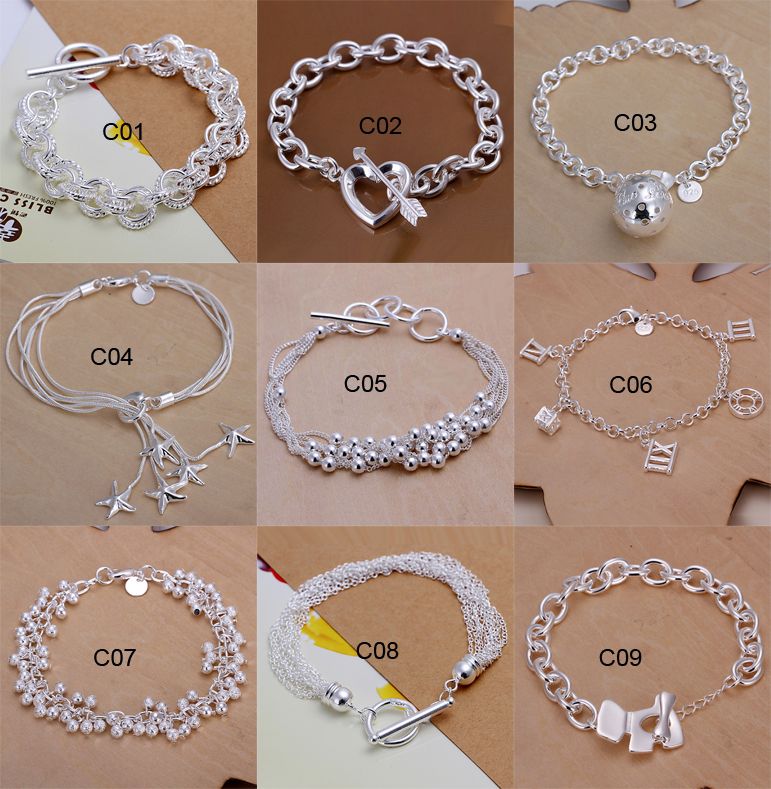 pretty silver bracelets