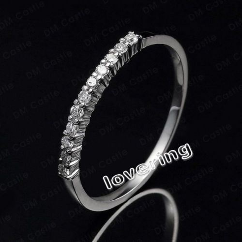 high quality Sz 5-10 Claw Set White sapphire Lady's 10KT Gold Filled Engagement Ring Hot Gift