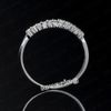 Gratis frakt Högkvalitativ SZ 5-10 Claw Set White Sapphire Lady's 10kt guldfyllda förlovningsring Hot gåva