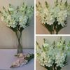 الزهور الحريرية الاصطناعية 65 سم طويلة لاركسبور مزيفة لحفل الزفاف زهرة الزخرفة