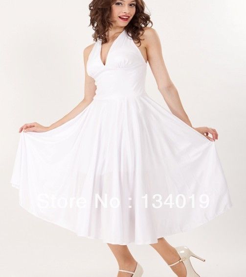 Compre Fantasia De Halloween Marilyn Monroe Vestido Branco De Marilyn Monroe Vestido Branco Clássico, 300g De Lin880, $198,11 | Pt.Dhgate.Com
