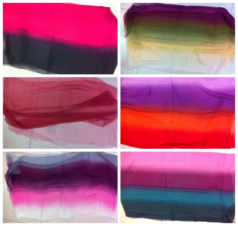 

spring summer autumn winter Gradient silk Scarf 180*60cm #3642