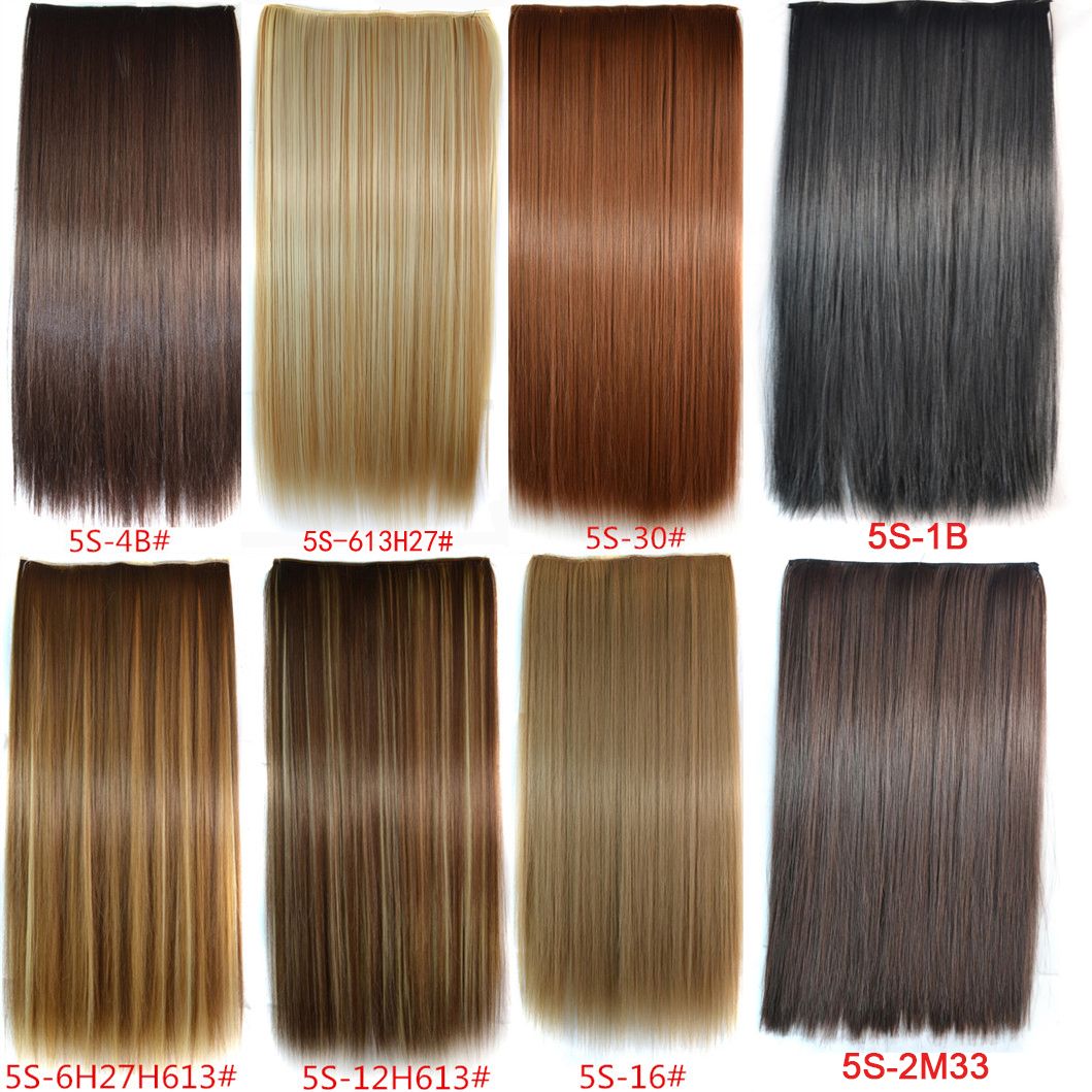 5 Clips In Hair Extension High Temperature Hair Synthetic Hair