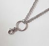 Hot Sell Stainless Steel Floating Charm Locket Chains with Connector Silver Rolo Chain for Glass Memory Lockes