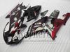 Custom Fairing Kit för Suzuki K1 GSXR 600/750 2001 2002 2003 Corona Red Black Fairings Motobike Set GSXR600 GSXR750 01 02 03 NJ14 +7 Presenter