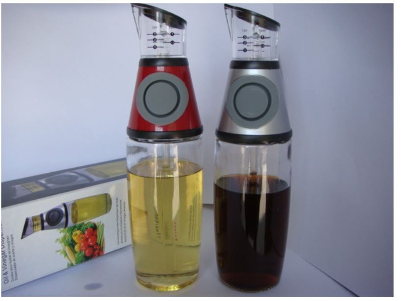 Strumenti da cucina Pressa controllabile Misura Ampiatto olio Aceto di aceto barche distributori bottiglia Distriber Contenitore in vetro 500ML7730626