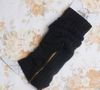 2015 inverno Quente zipper lã sólida arcylic Malha Polainas Polainas Boot Cuffs Meias de Inicialização Cobre Leggings Apertado # 3643