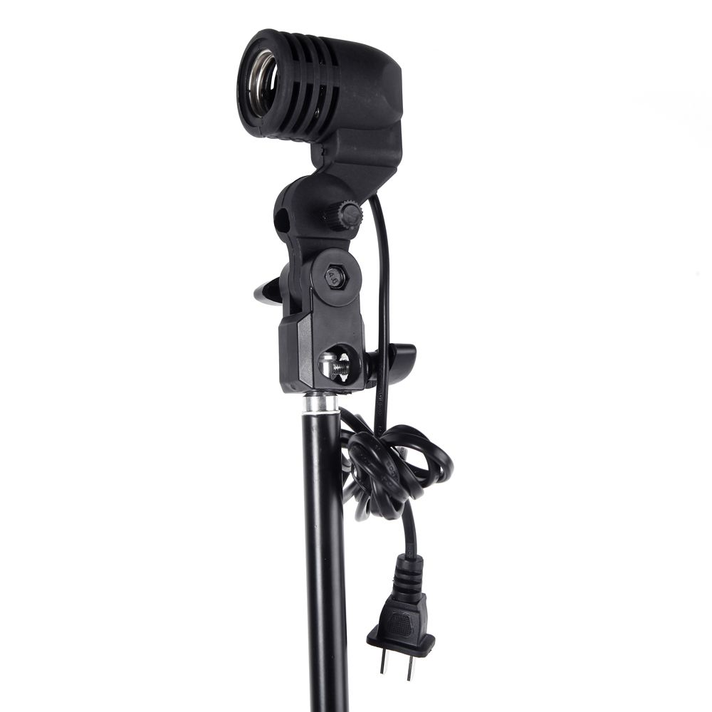 2019 E27 Bulb Holder Socket Flash Swivel Bracket Photo Light Lamp Bulb