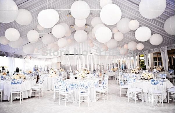 2019 24 Mixed 8 12chinese White Round Paper Lanterns Lampshade