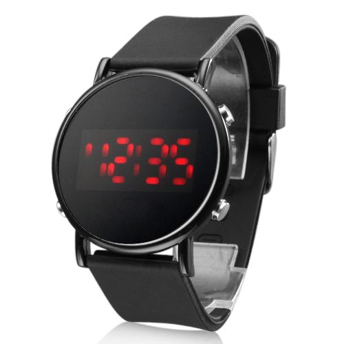 black watch with red face