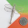 A4 DRAGONFLY PAPER NOTE CARD CLIP PRACTICAL NOVELTY CREATIVE STAINLESS WIRE HAND-MADE ART CRAFTS WEDDING BIRTHDAY HOME OFFICE GIFT272n