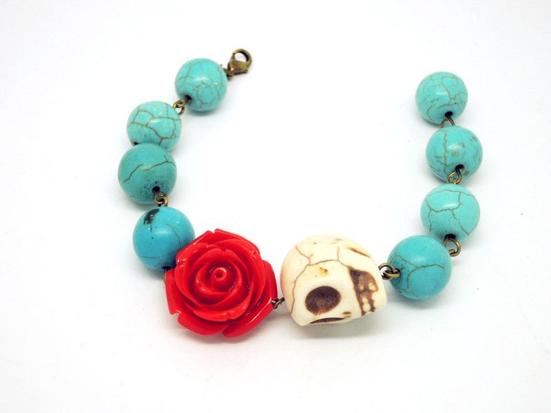 mexican skull bracelet