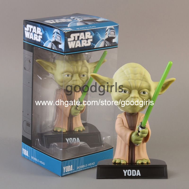 2020 FUNKO Star Wars Yoda Bobble Head PVC Action Figure Toy FKFG004