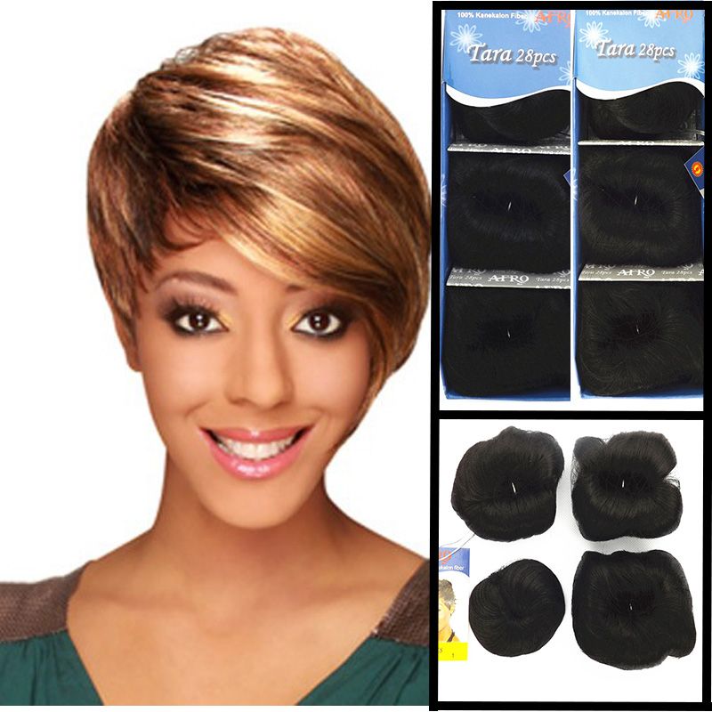 Afro Hair Piece Tara 100 Kanekalon Fiber Color1 Synthetic Best