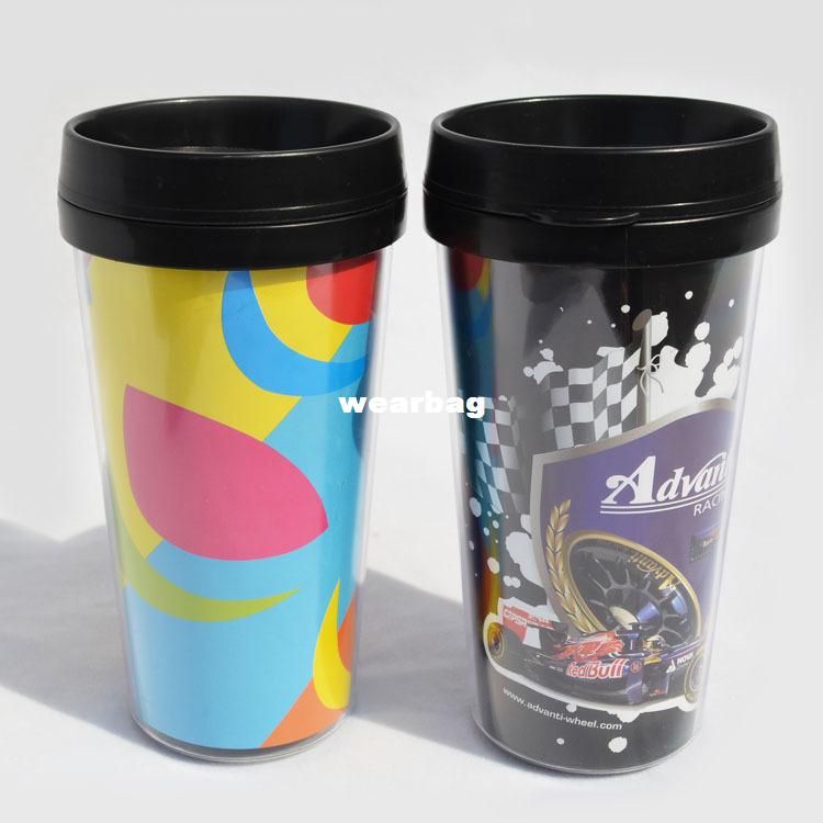 Download Wholesale 550ml Plastic Insert Paper Replaceable Double Wall Starbucks Tumbler / Drinking Water ...