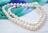 Fine 20inches 9mm Akoya white pearl necklace 14k275A