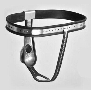 cinture di castità Maschile di alta qualità Modello T completamente regolabile Pantaloni di castità Cintura di castità in acciaio inossidabile Castità maschile in metallo