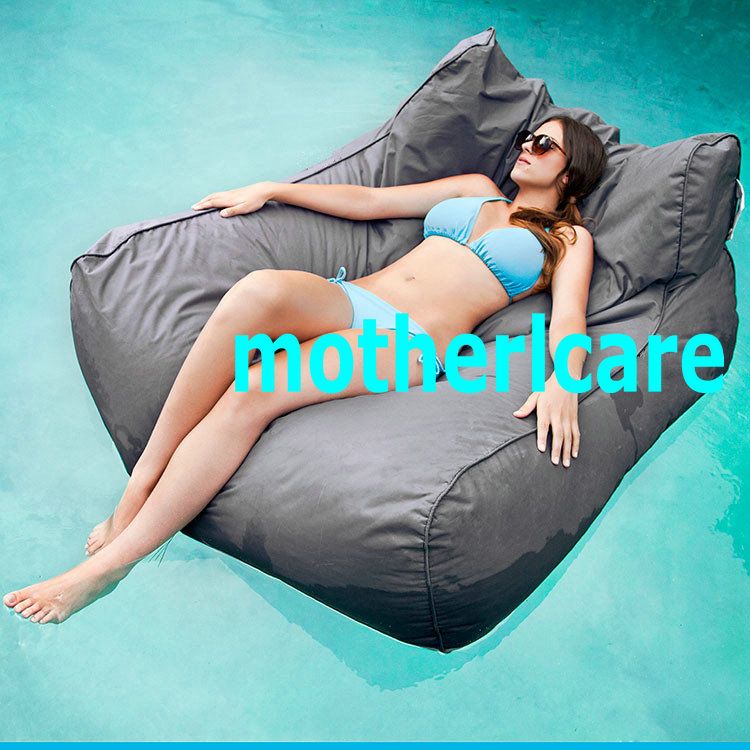OUTDOOR LOUNGER BEAN BAG BEANBAG CHAIR Stylish Waterproof SEXY GRAY SUN LOUNGER BED, Float On