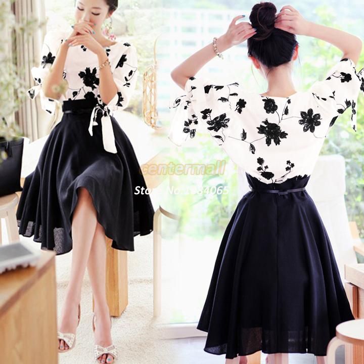 Compra 2014 Nueva Casual Diseño Elegante Mujeres 2 Falda Conjunto Piezas  Sueltas Camisa Tops Falda Blusa Vestido Falda B6 SV001559 Barato | Entrega  Rápida Y Calidad | Es.Dhgate
